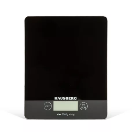 Üveg konyhamérleg - fekete