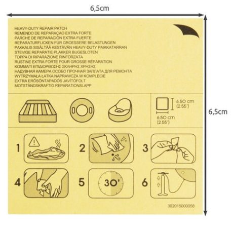 Javítókészlet medence és matracok javításához - 10 db / csomag
