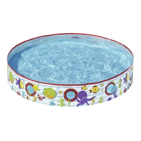 Merevfalú medence gyerekeknek - tengeri mintával - 152 x 25 cm