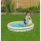 3 az 1-ben felfújható medence szett - medence, úszógumi, labda