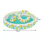 3 az 1-ben felfújható medence szett - medence, úszógumi, labda