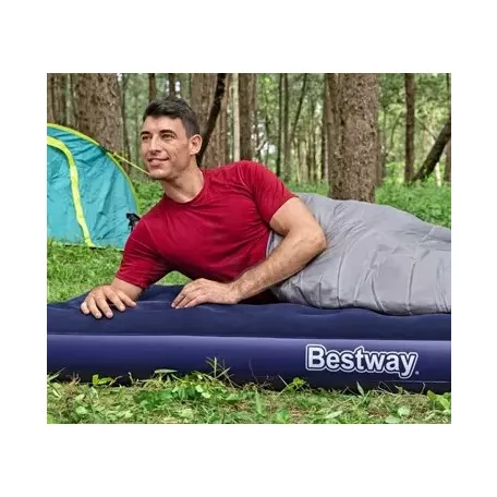 Felfújható matrac - egyszemélyes, velúr - 188 x 99 x 22 cm