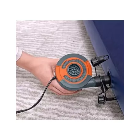 Felfújható matrac - kétszemélyes, velúr - 203 x 183 x 22 cm