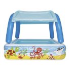 Felfújható gyerek medence tetővel - 140 x 140 x 114 cm