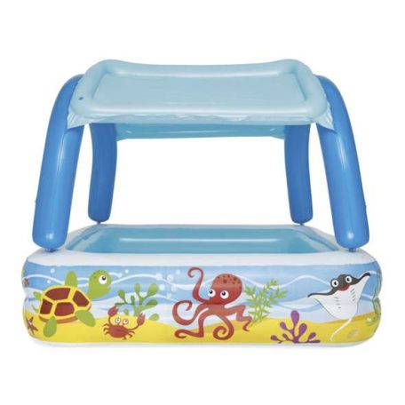 Felfújható gyerek medence tetővel - 140 x 140 x 114 cm