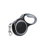 Póráz - 8 m - fekete / szürke