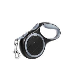 Póráz - 8 m - fekete / szürke