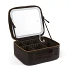 Kozmetikai táska beépített tükörrel (fekete)