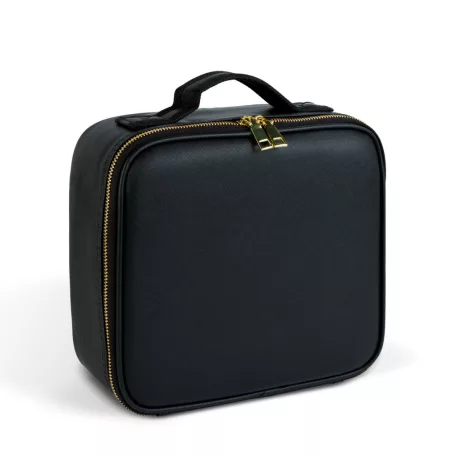 Kozmetikai táska beépített tükörrel (fekete)