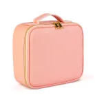 Kozmetikai táska beépített tükörrel (rózsaszín)