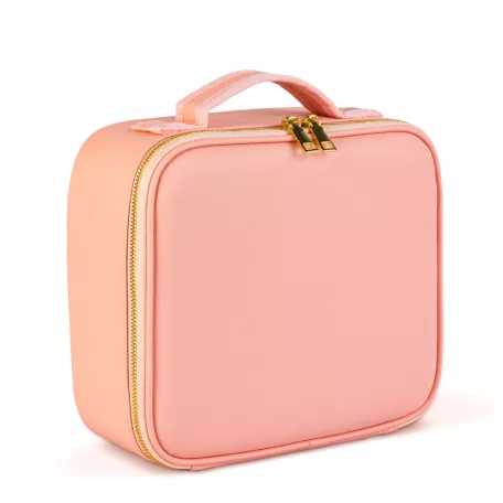 Kozmetikai táska beépített tükörrel (rózsaszín)
