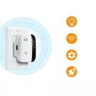 WiFi router, jelerősítő, accesspoint - B/G/N, 2.4 Ghz, 300 Mbps, DHCP, WPS