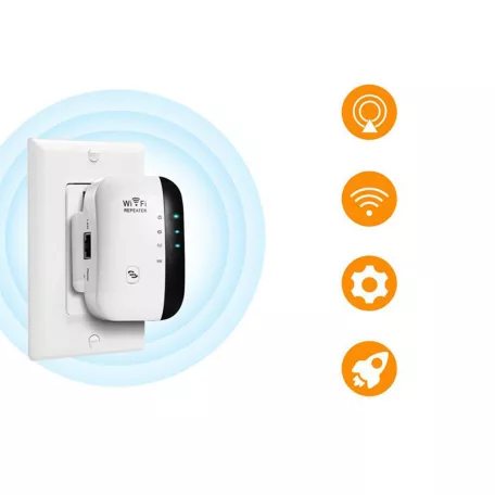 WiFi router, jelerősítő, accesspoint - B/G/N, 2.4 Ghz, 300 Mbps, DHCP, WPS