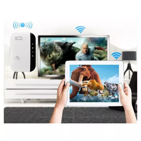 WiFi router, jelerősítő, accesspoint - B/G/N, 2.4 Ghz, 300 Mbps, DHCP, WPS