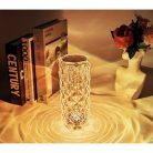 Rózsa hatású RGB LED-es lámpa - akkumulátoros - akril - USB