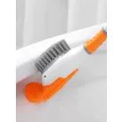 Kacsa alakú WC kefe tartóval - narancssárga / fehér