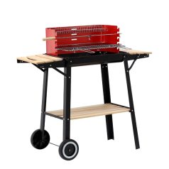 Grillsütő kerekekkel - 93 x 42 x 84 cm