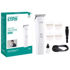 WinningStar - Hajvágó és trimmelő szett - 5 W - fehér