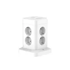 WinningStar - Kocka elosztó - 8-as + 3 x USB + 1 x Type-C - 3 m