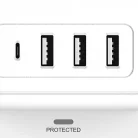 WinningStar - Kocka elosztó - 8-as + 3 x USB + 1 x Type-C - 3 m