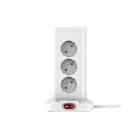 WinningStar - Kocka elosztó - 12-es + 3 x USB + 1 x Type-C - 3 m