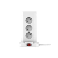   WinningStar - Kocka elosztó - 12-es + 3 x USB + 1 x Type-C - 3 m