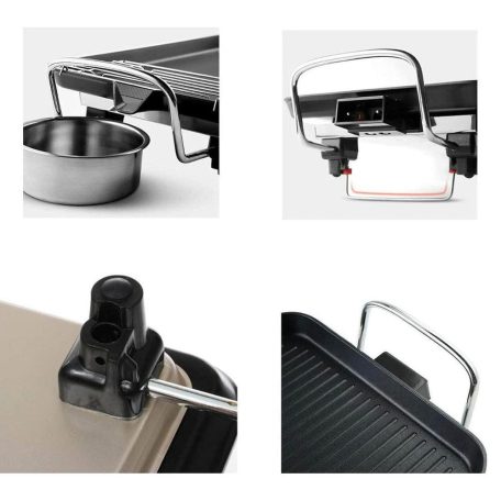 WinningStar - Tapadásmentes, elektromos asztali grillsütő - 1360 W