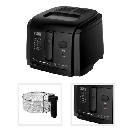 WinningStar - Olajsütő - 3 L - 1600 W - fekete