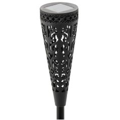 Szolár lámpa - 7 x 7 x 40 cm - melegfehér - fekete