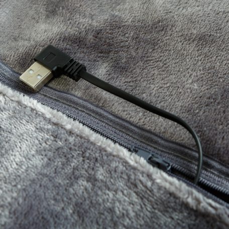 Fűthető USB -s takaró -  150 x 80 cm - 40 - 52°C - szürke