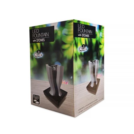 Műanyag beltéri szökőkút - 22 x 22 x 28 cm