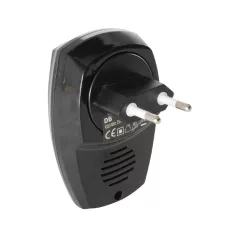   Home DB112AC vezeték nélküli csengő, 100m hatótáv, 36 dallam, többszólamú hangzás, 4 lépcsős hangerő, kék LED visszajelző, 230V-os tápellátás