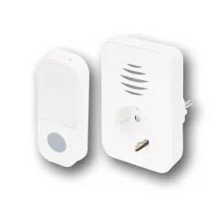   Home DBA1101AC vezeték nélküli csengő, elemes nyomógomb, max 110m hatótáv, 38 dallam, IP44 nyomógomb