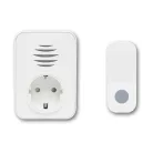 Home DBA1101AC vezeték nélküli csengő, elemes nyomógomb, max 110m hatótáv, 38 dallam, IP44 nyomógomb