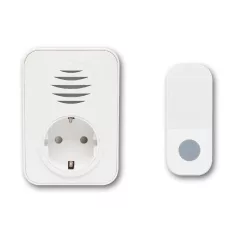   Home DBA1101AC vezeték nélküli csengő, elemes nyomógomb, max 110m hatótáv, 38 dallam, IP44 nyomógomb