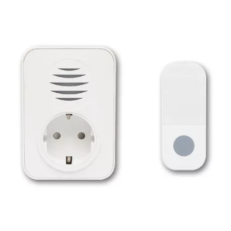 Home DBA1101AC vezeték nélküli csengő, elemes nyomógomb, max 110m hatótáv, 38 dallam, IP44 nyomógomb