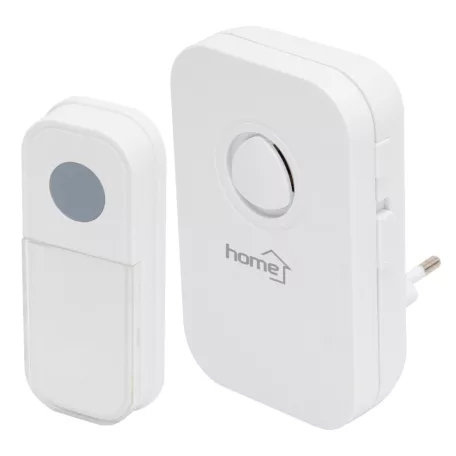 Home DB 1091AC vezeték nélküli csengő, 100 m hatótáv, 3 fokozatú hangerő, 36 dallam, 230 V-os tápellátás