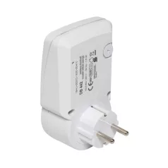   Home DB 442 vezeték nélküli csengő, 100m hatótáv, 4 nyomógombbal bővíthető, memória, beépített 13A hálózati aljzat, 230V-os tápellátás