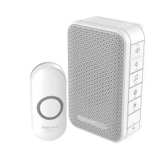   Honeywell Home DC313N vezeték nélküli csengő, 150m hatótáv, 6 dallam, LED jelzőfény, IP55 nyomógomb, elemes tápellátás