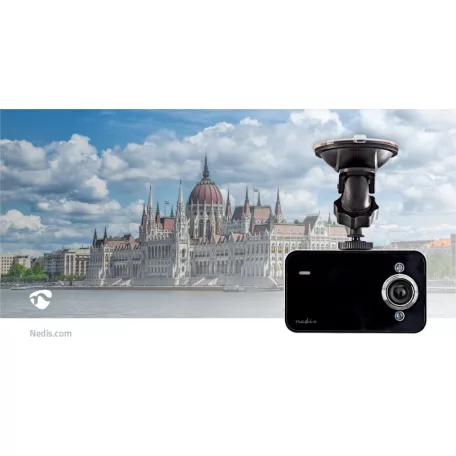 Autós Kamera | 720p@30fps | 3.0 MPixel | 2.4 " | LCD | Mozgás érzékelő | Fekete