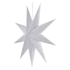 LED papír csillag, függeszthető, 60 cm, beltérre