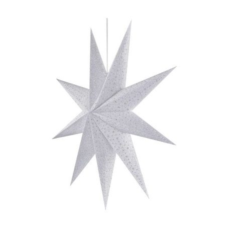 LED papír csillag, függeszthető, 60 cm, beltérre