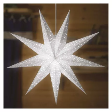 LED papír csillag, függeszthető, 60 cm, beltérre