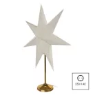 LED papírcsillag, aranyszínű talppal, 45 cm, beltéri
