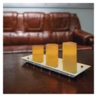 LED dekoráció – 3x viaszgyertya, 3x 3x AAA, beltéri, vintage, távirányító