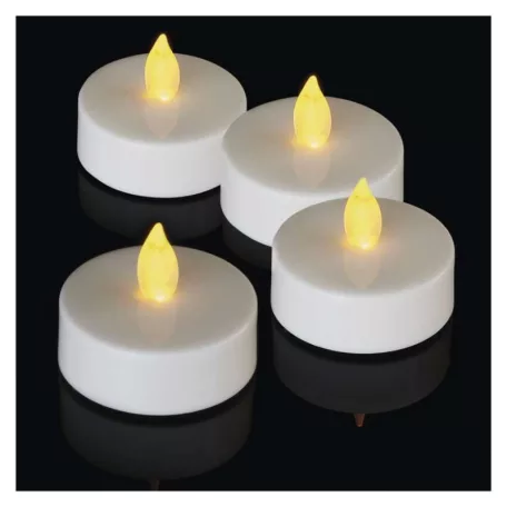 LED dekoráció – 4x teamécses, maxi, 4x CR2032, beltéri, vintage
