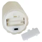 LED dekoráció – viaszgyertya 17 cm, 2x AAA, beltéri, meleg fehér, 2 db, távirányító