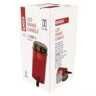 LED temetői mécses leszúrható, 25 cm, 2x AA, kültéri és beltéri, vintage