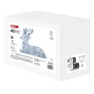 LED karácsonyi szarvas, 27 cm, kültéri és beltéri, hideg fehér, időzítő