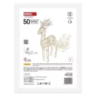 LED szán rénszarvasokkal – 47 cm, 3x AA, beltéri, meleg fehér, időzítő